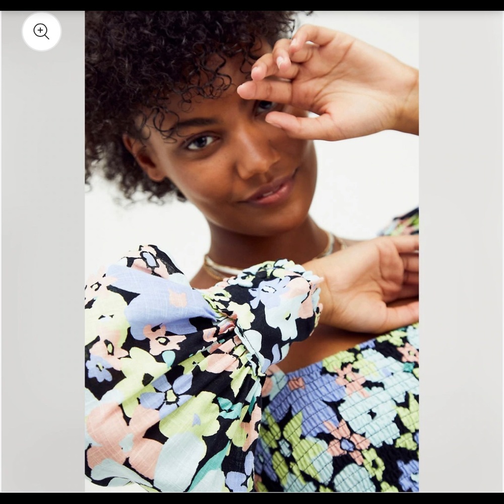 Free people Combo Floral Top